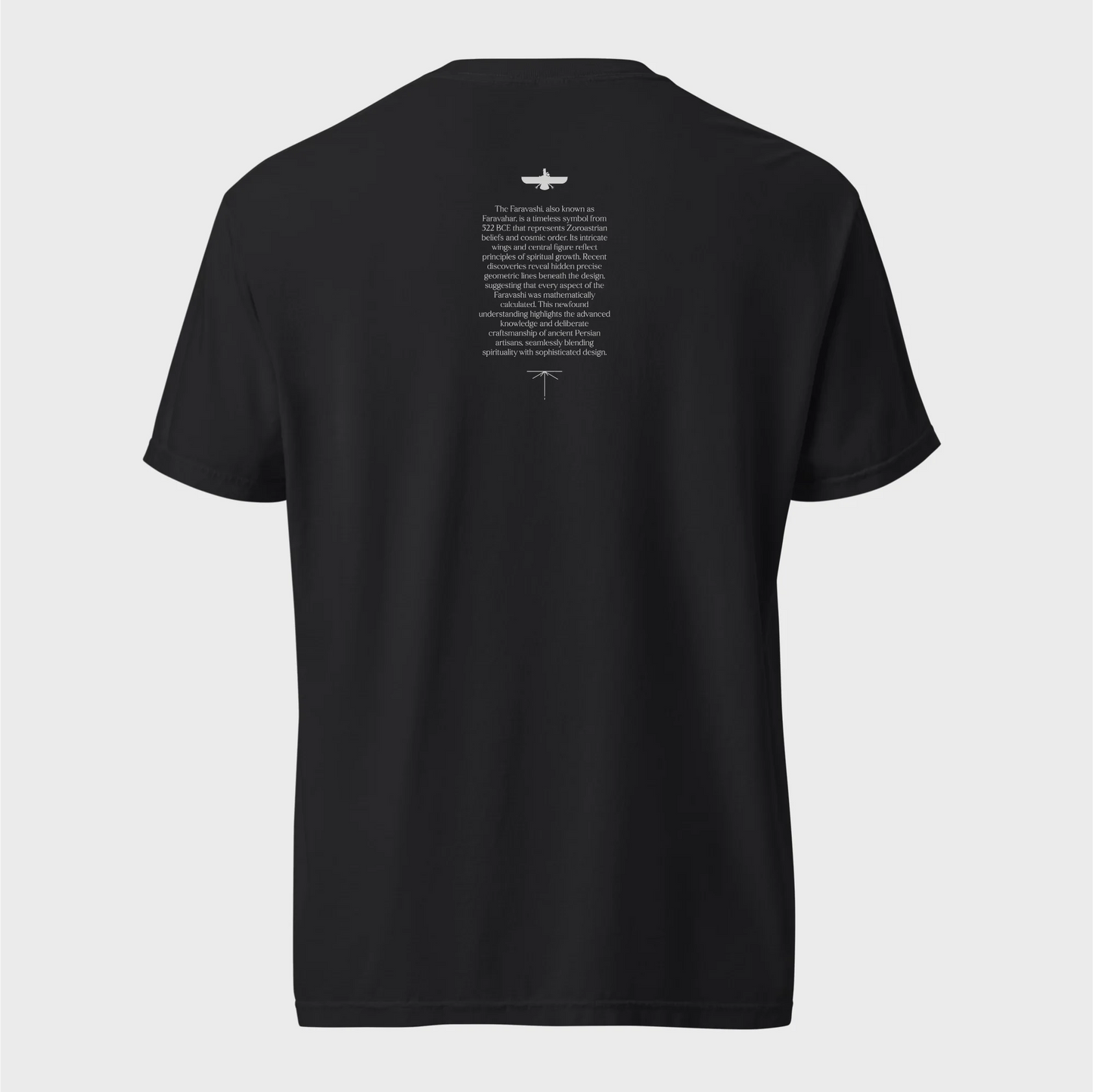 Fravashi in Red Grid cotton graphic T-shirt, Black color