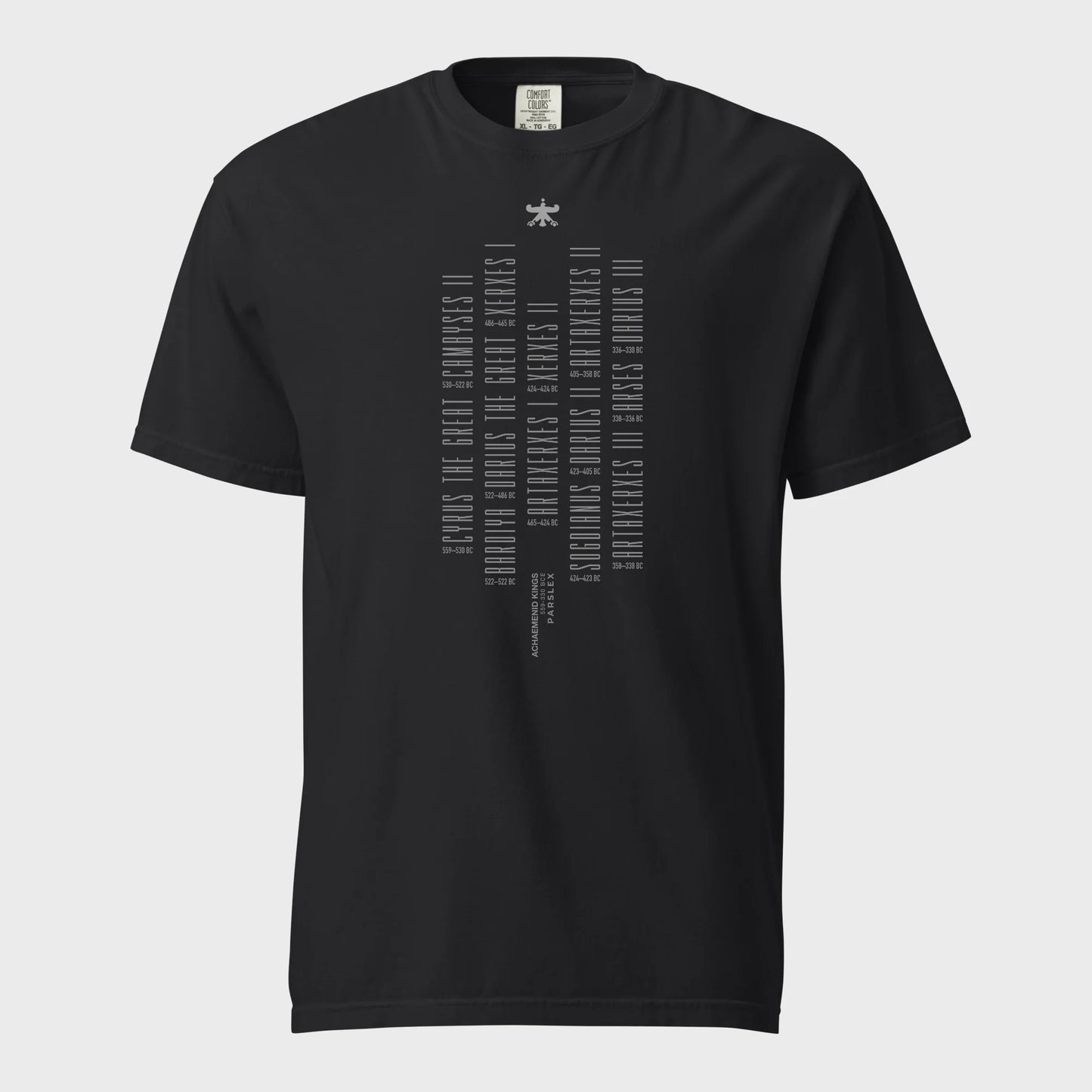 PARSLEX - 559–330 BCE cotton graphic T-shirt