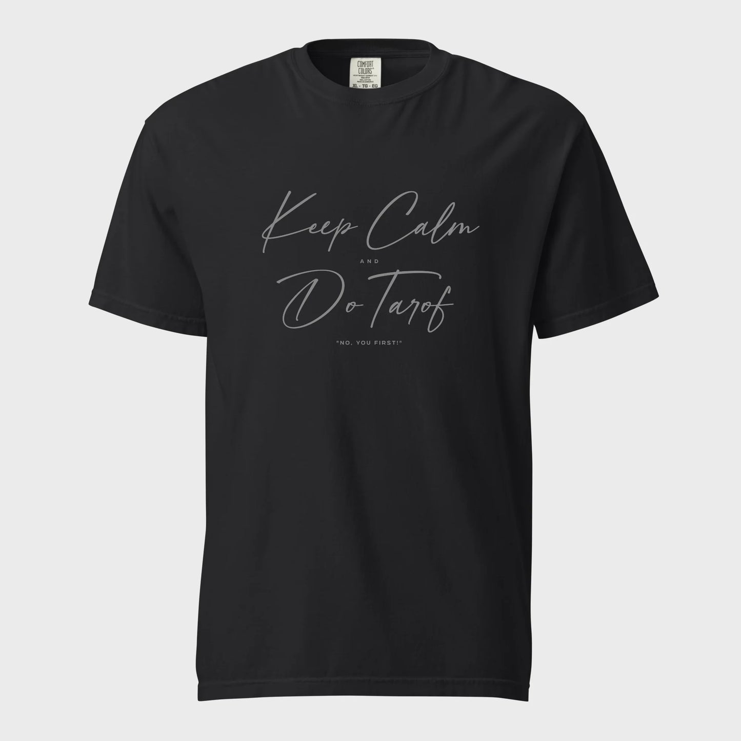 PARSLEX - Keep Calm and Do Tarof cotton graphic T-shirt