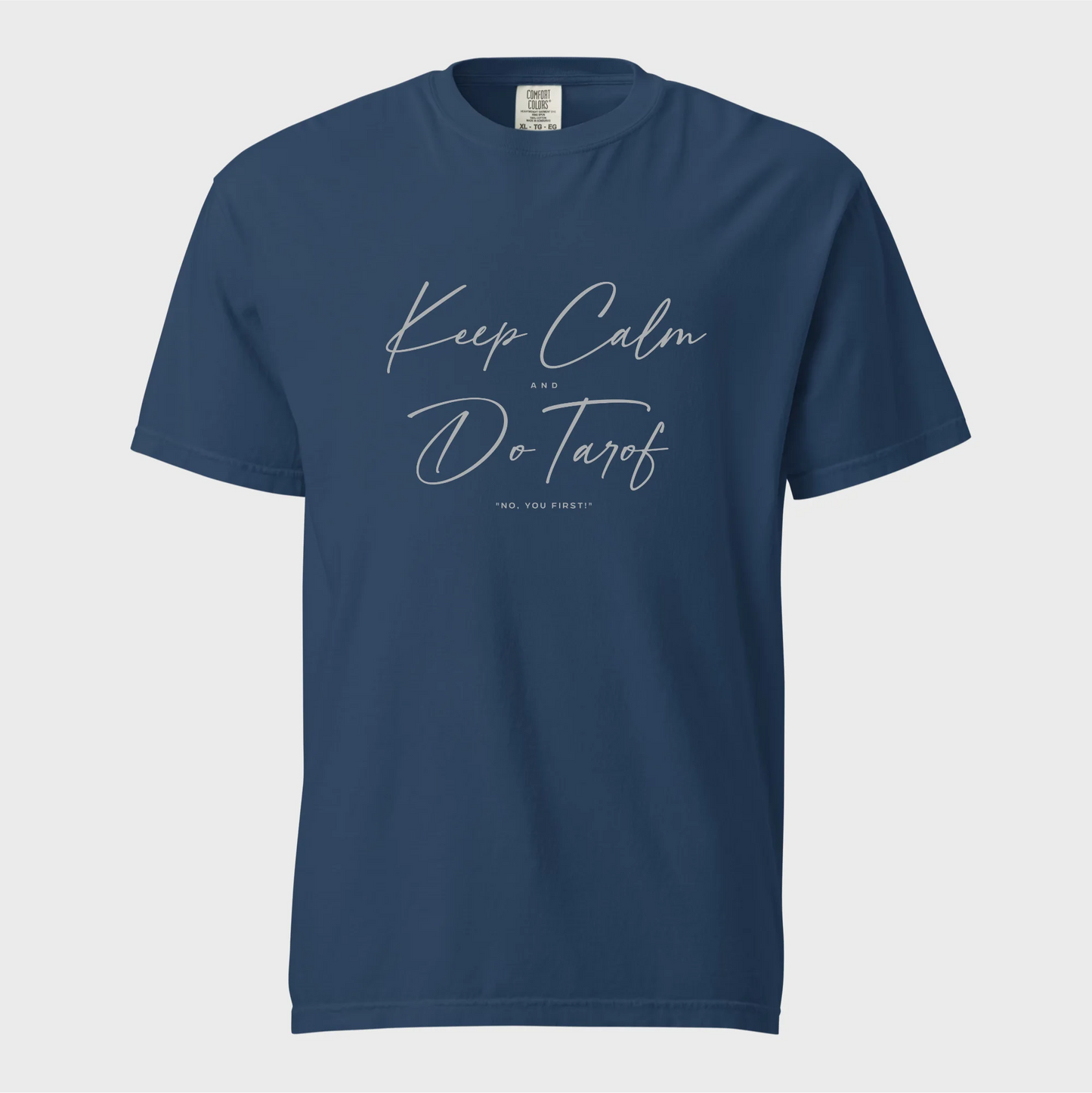 PARSLEX - Keep Calm and Do Tarof cotton graphic T-shirt