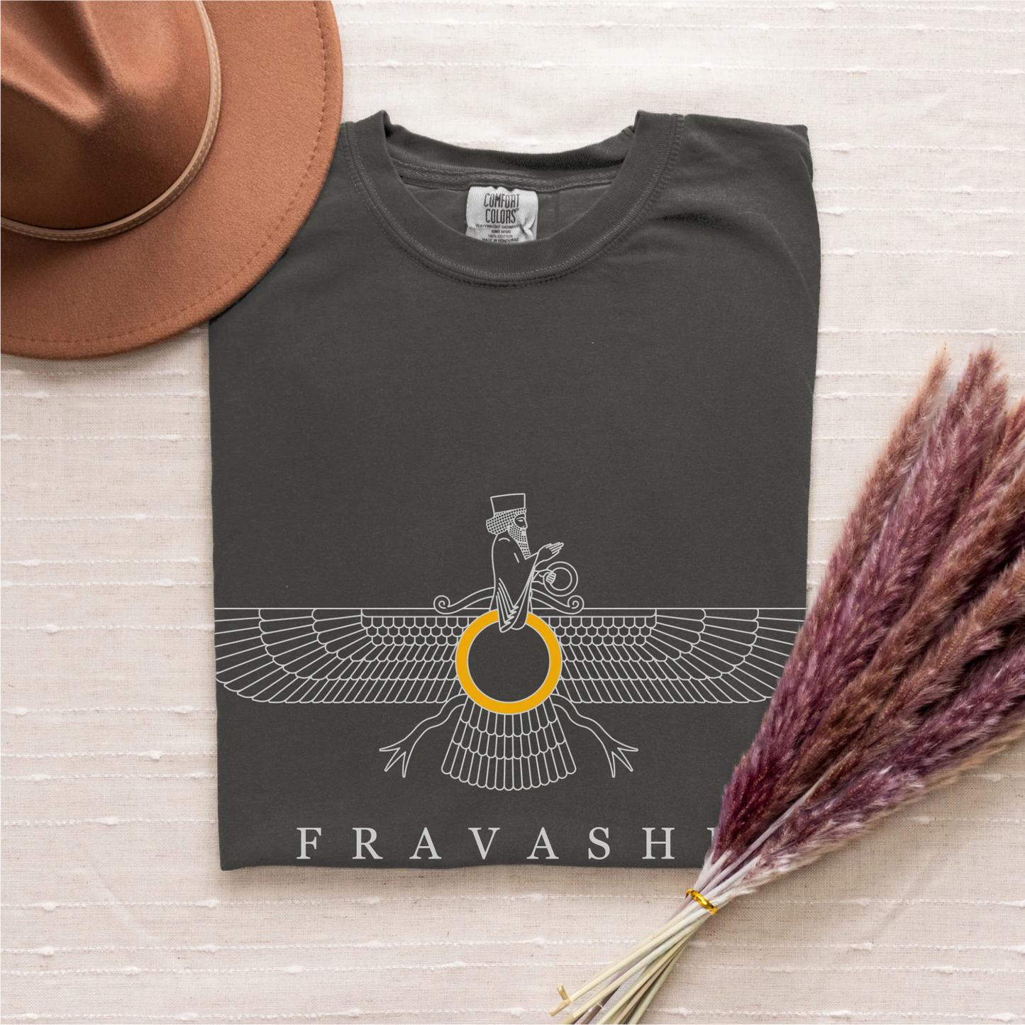 PARSLEX - Faravahar - Fravashi Universe cotton graphic T-shirt