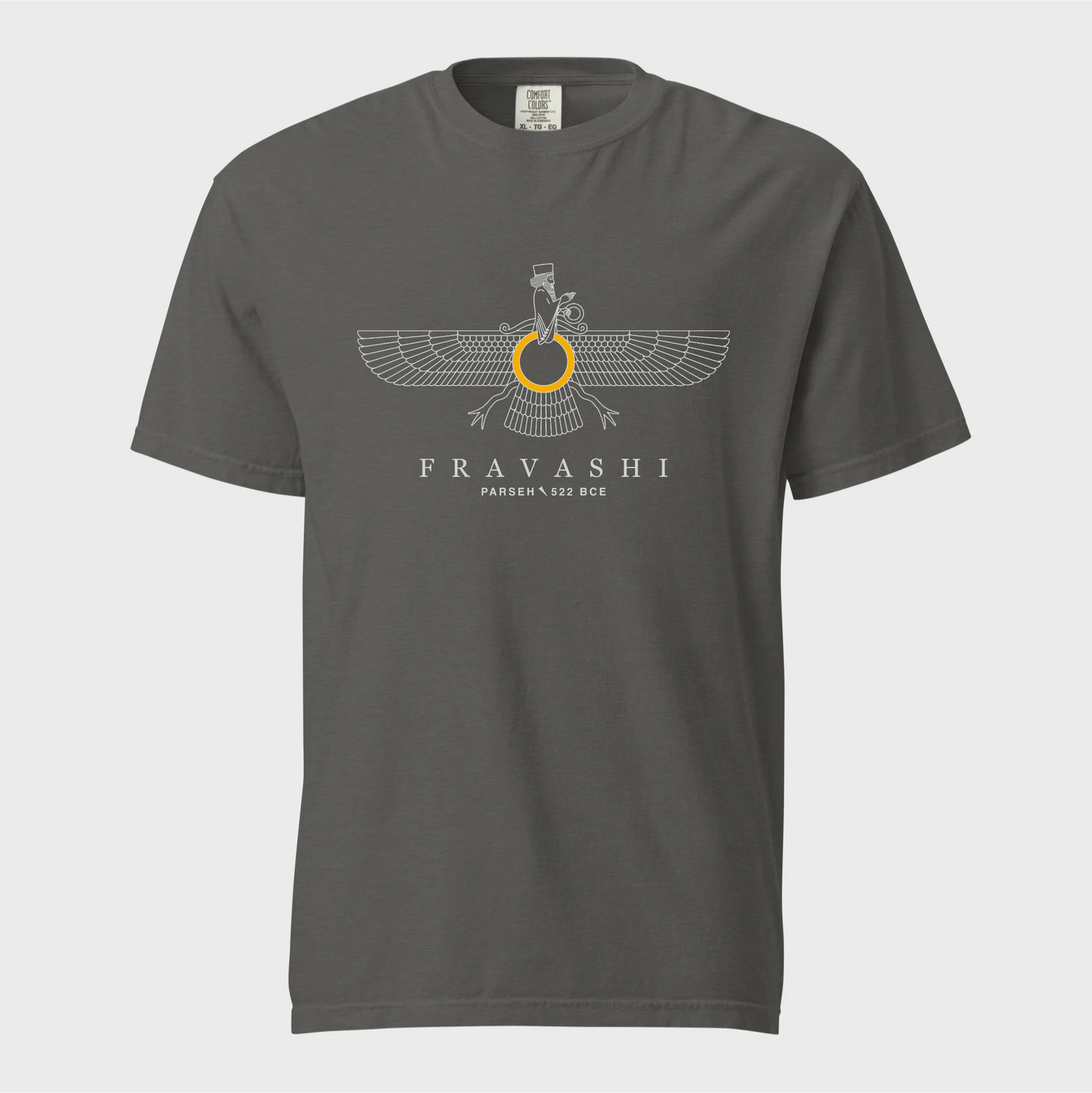 PARSLEX - Faravahar - Fravashi Universe cotton graphic T-shirt