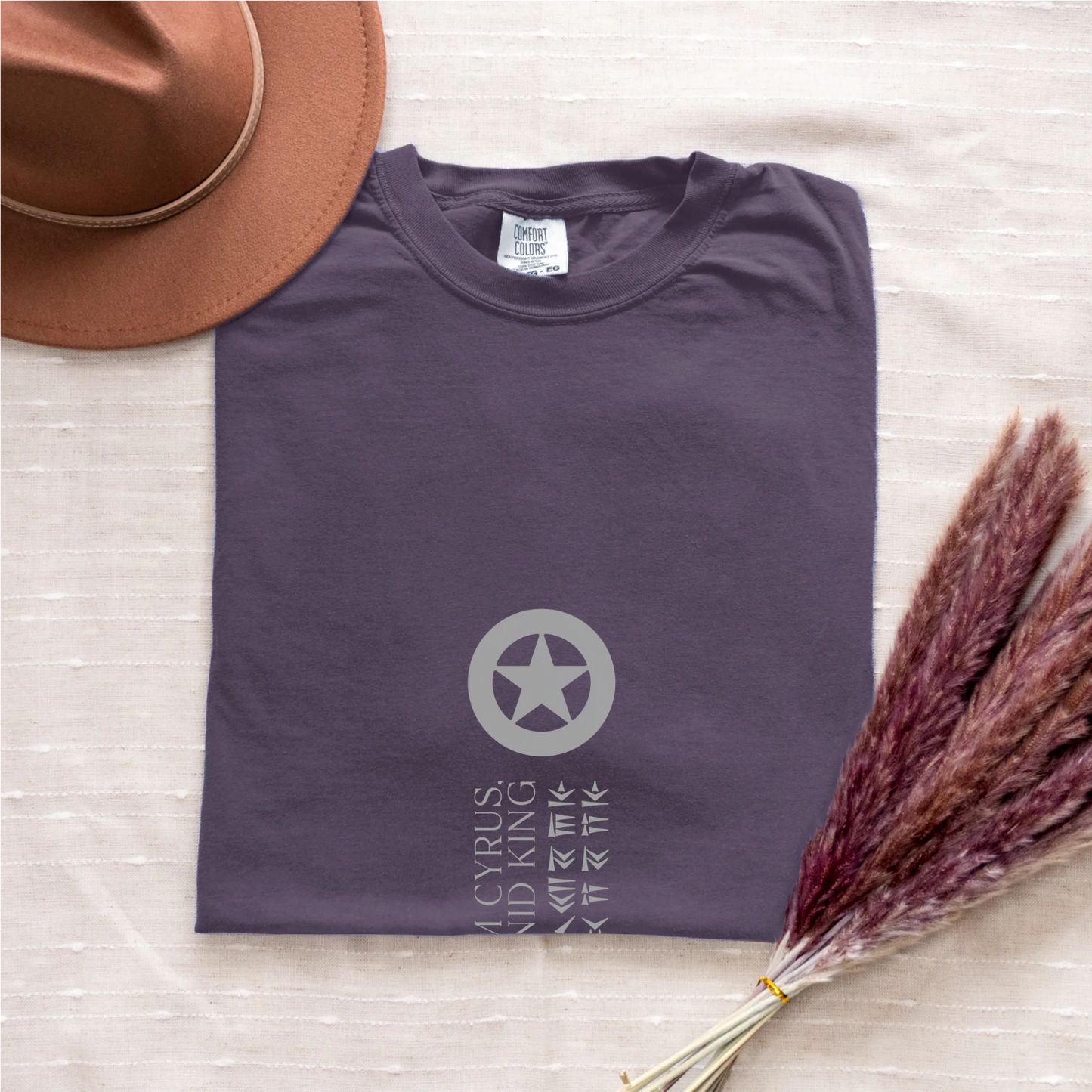 PARSLEX - I Am Cyrus cotton graphic T-shirt - Grape