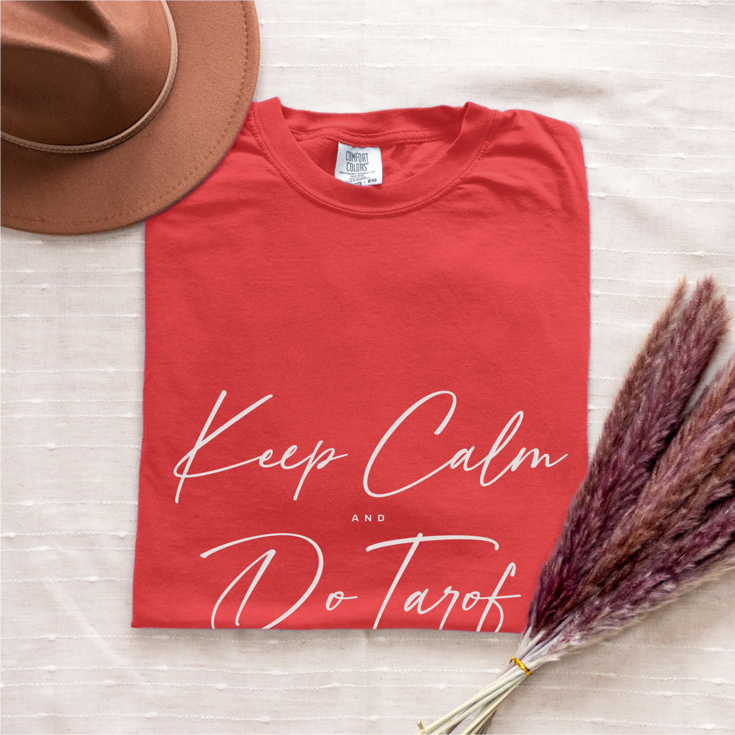 Keep Calm and Do Tarof cotton graphic T-shirt