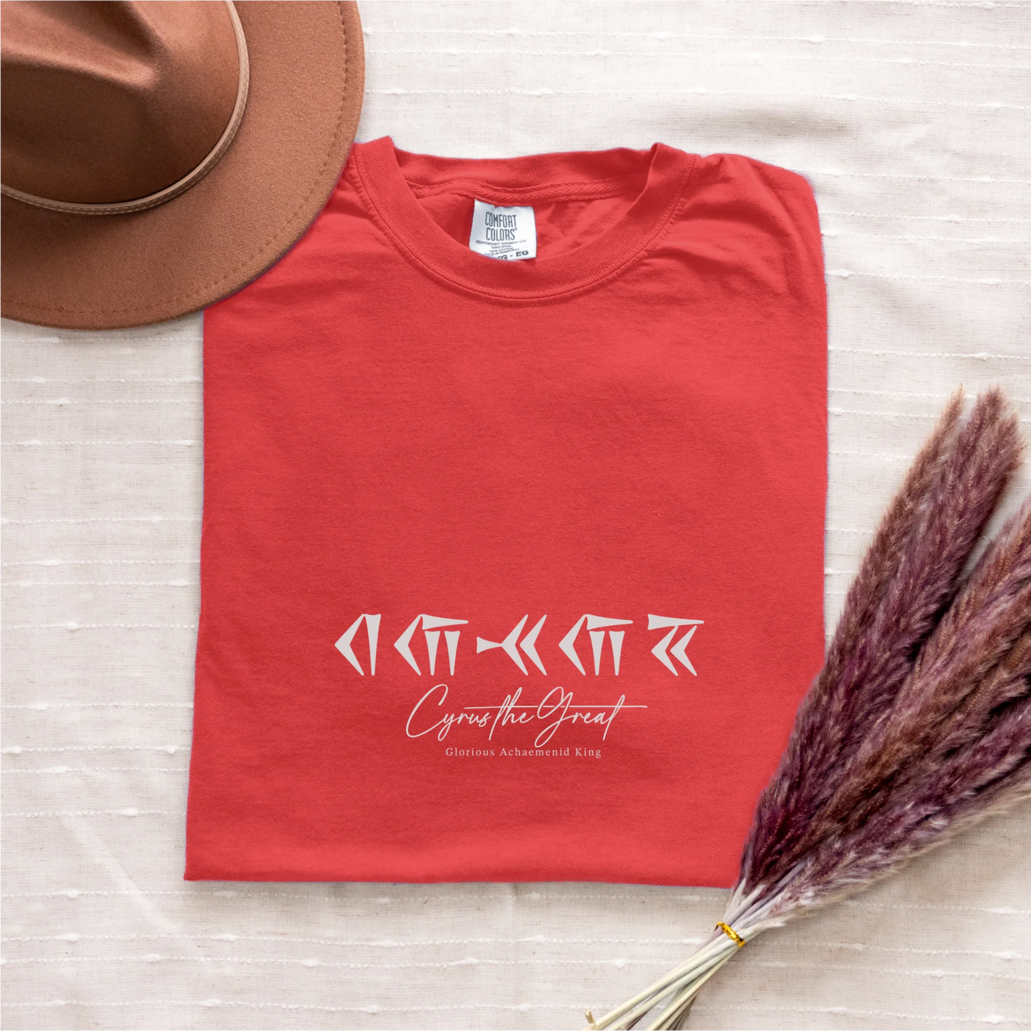 PARSLEX _ Glorious Achaemenid King cotton graphic T-shirt