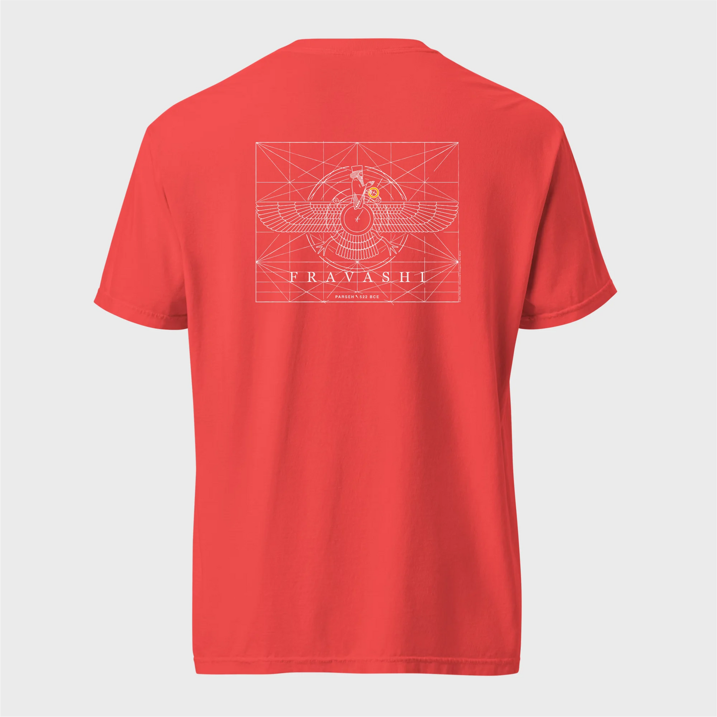 PARSLEX - Fravashi Grid cotton graphic T-shirt