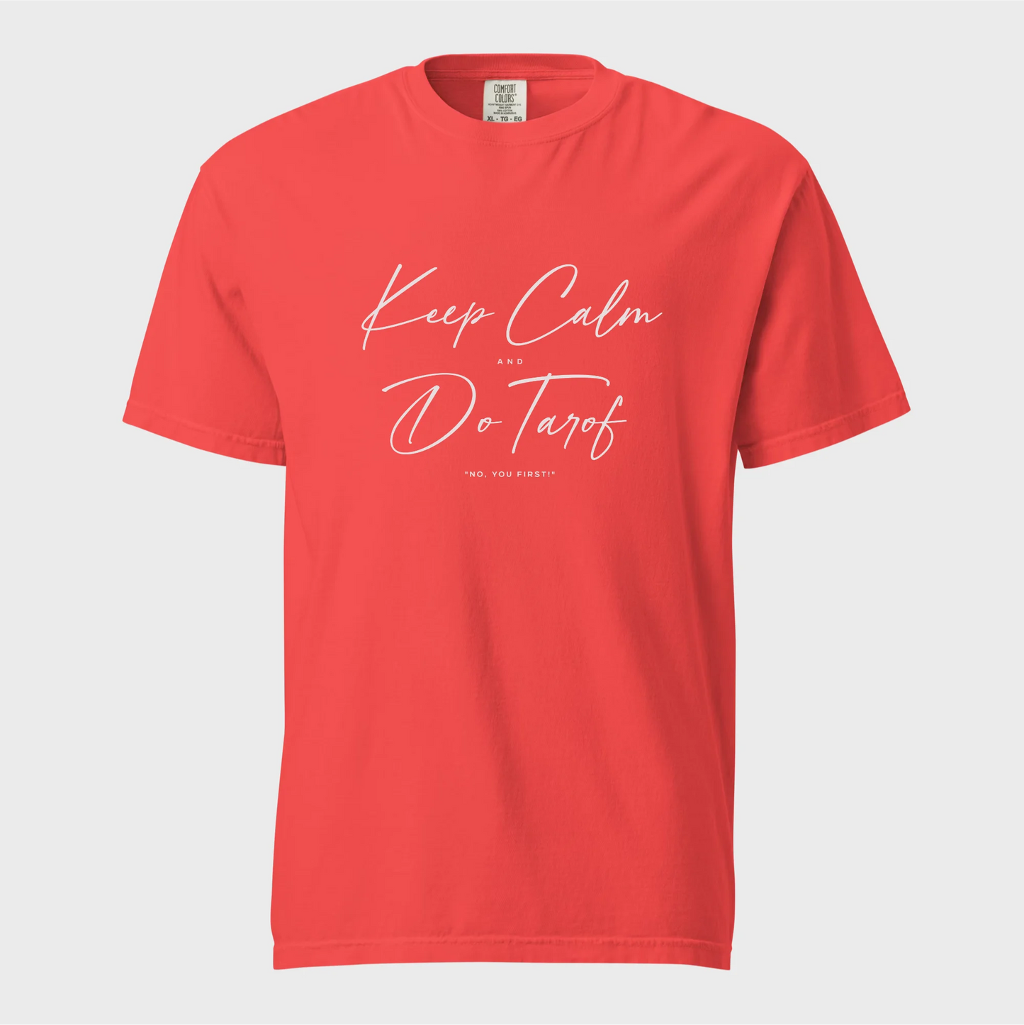 PARSLEX - Keep Calm and Do Tarof cotton graphic T-shirt
