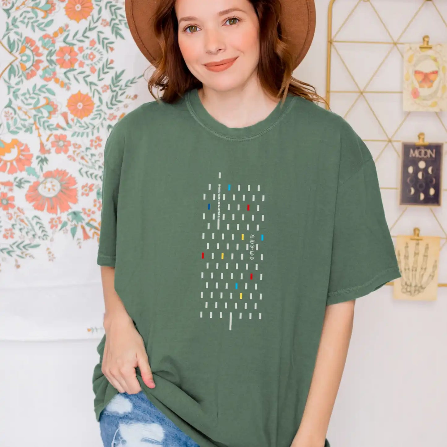 PARSLEX - Achaemenid Flame cotton graphic T-shirt