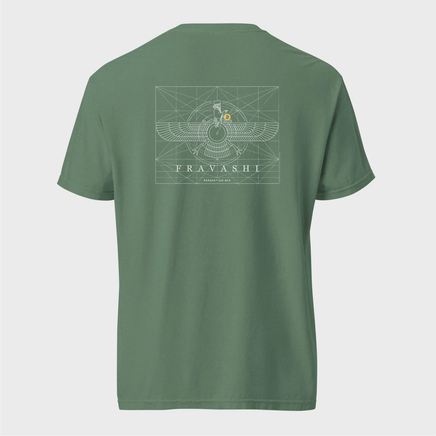PARSLEX - Fravashi Grid cotton graphic T-shirt