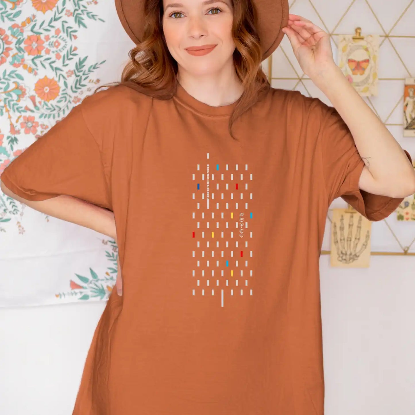PARSLEX - Achaemenid Flame cotton graphic T-shirt