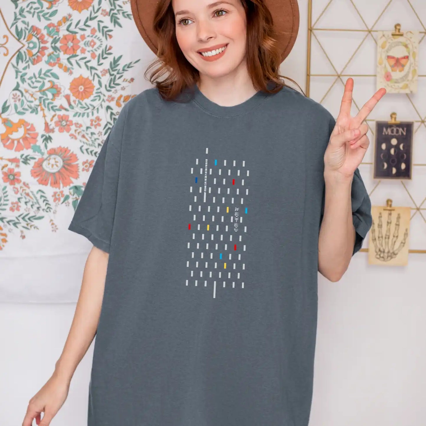 PARSLEX - Achaemenid Flame cotton graphic T-shirt