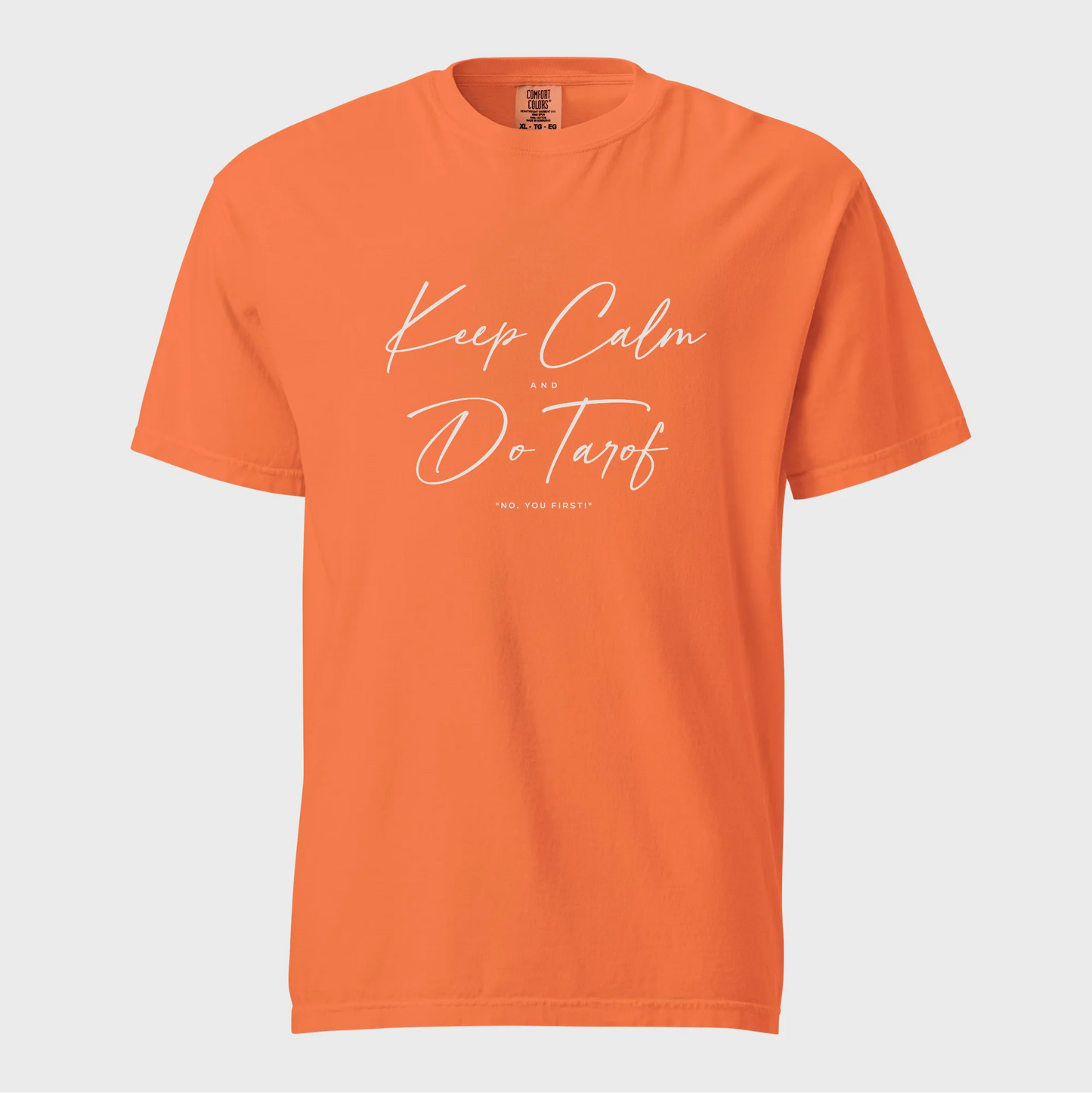 PARSLEX - Keep Calm and Do Tarof cotton graphic T-shirt