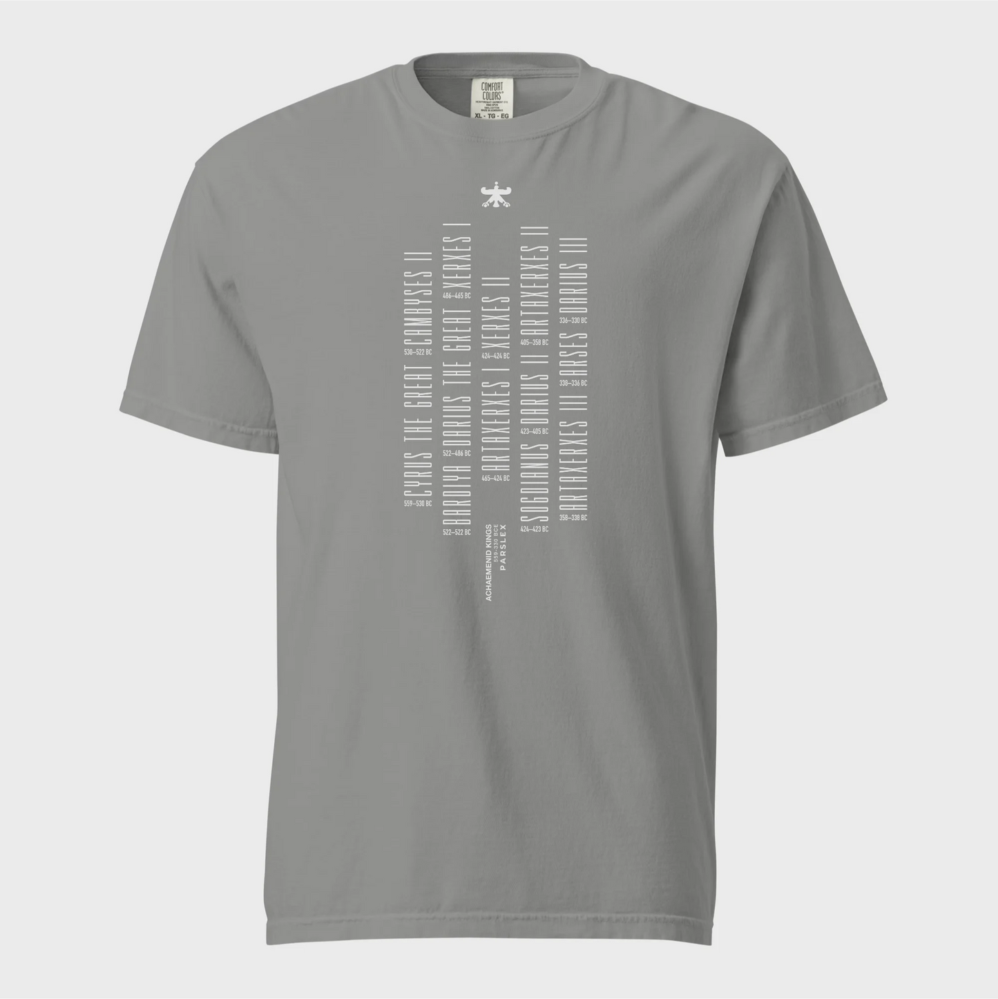 PARSLEX - 559–330 BCE cotton graphic T-shirt