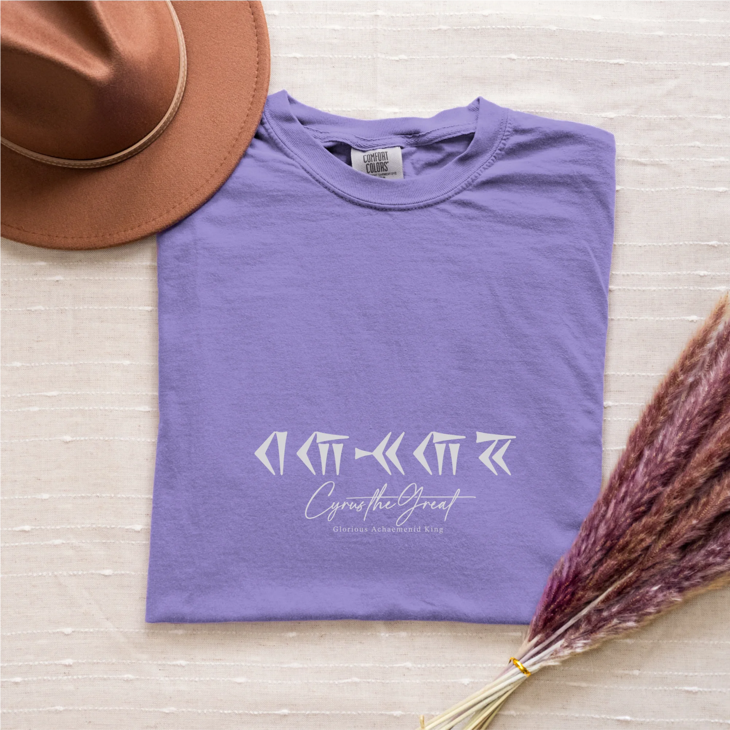 PARSLEX _ Glorious Achaemenid King cotton graphic T-shirt