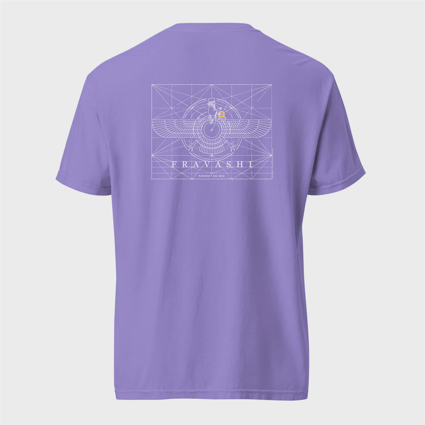 PARSLEX - Fravashi Grid cotton graphic T-shirt