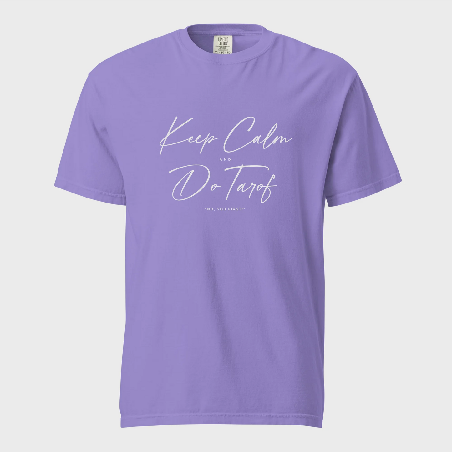 PARSLEX - Keep Calm and Do Tarof cotton graphic T-shirt