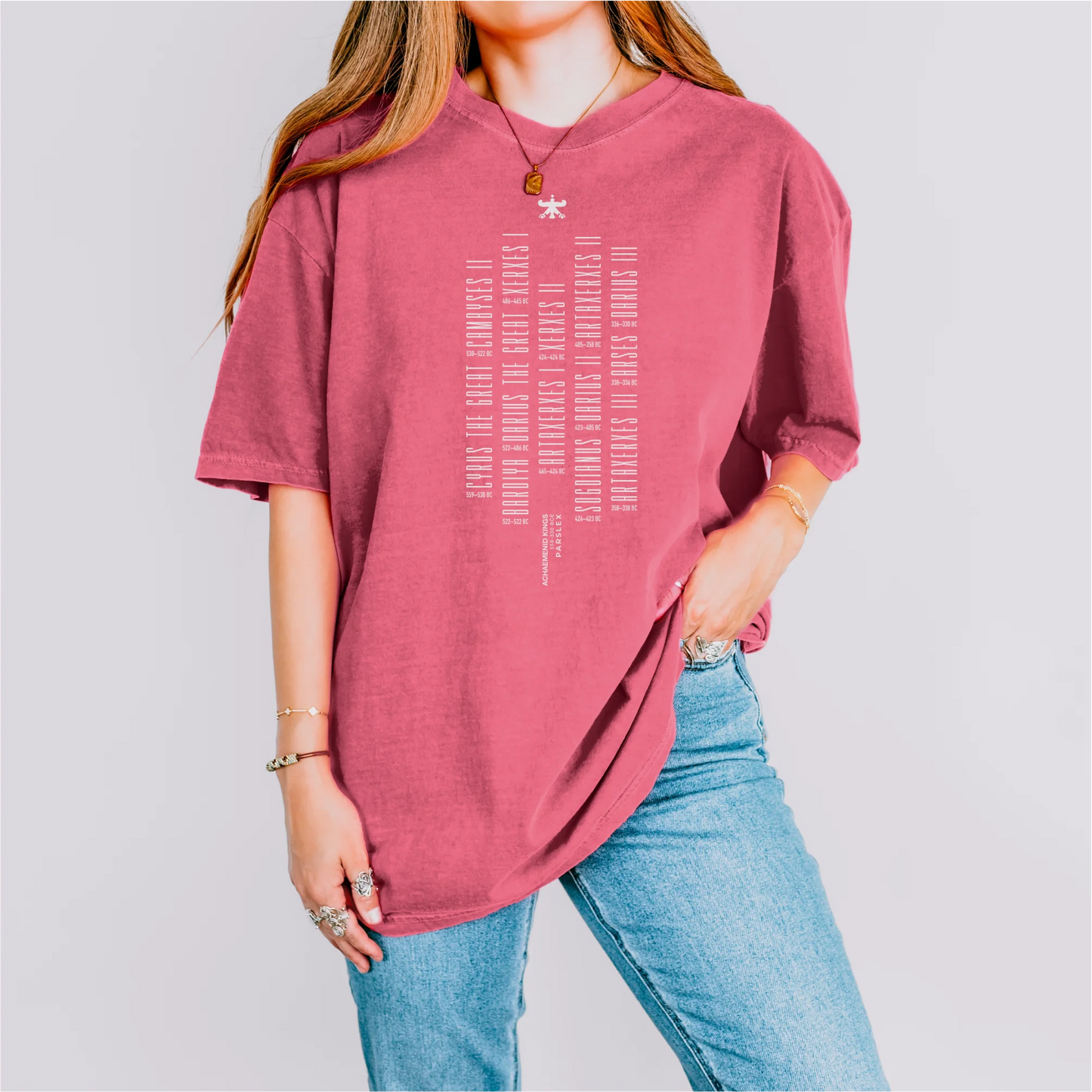 PARSLEX - 559–330 BCE cotton graphic T-shirt
