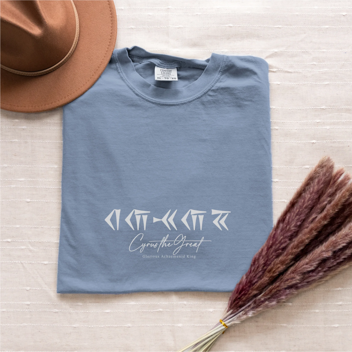 PARSLEX _ Glorious Achaemenid King cotton graphic T-shirt