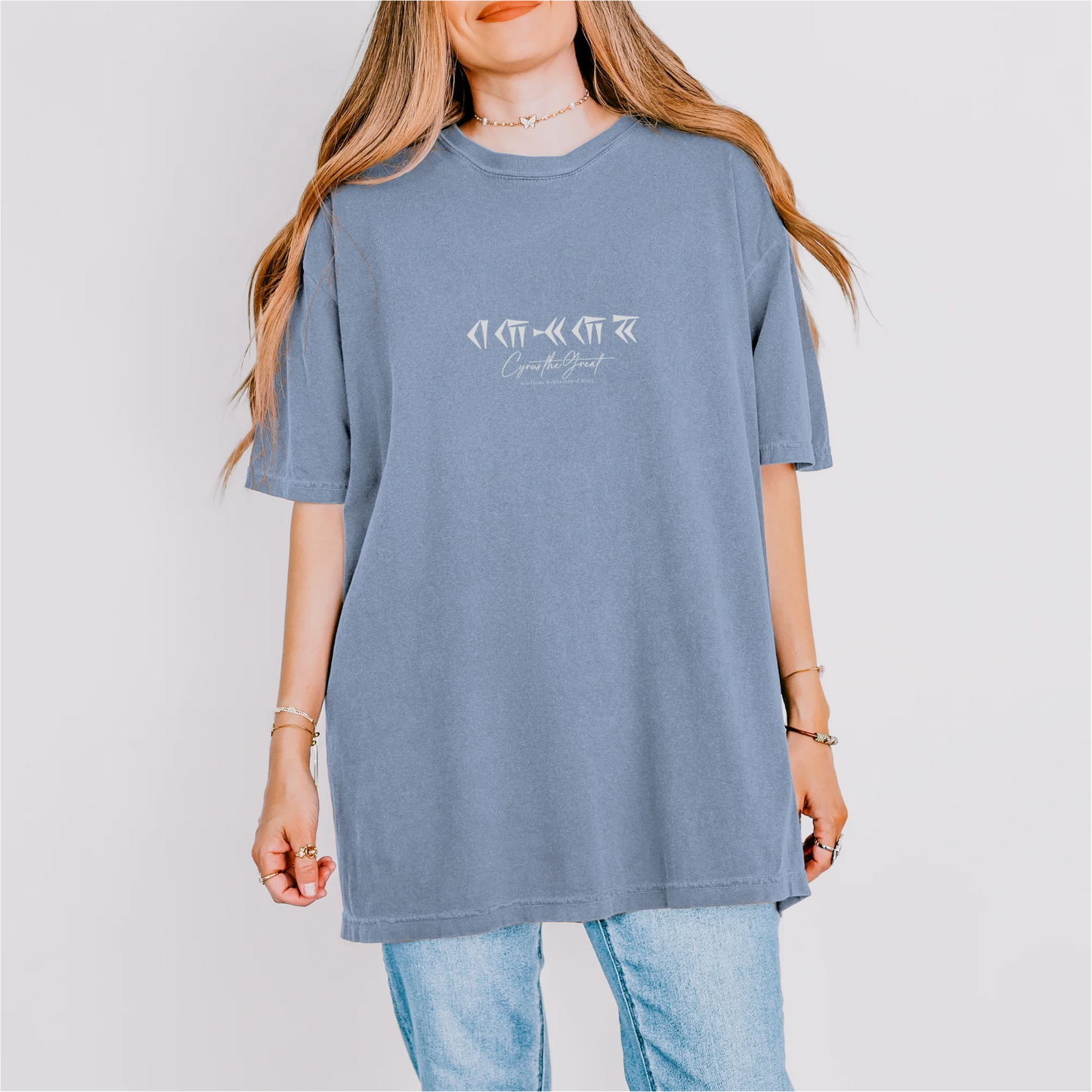 PARSLEX _ Glorious Achaemenid King cotton graphic T-shirt