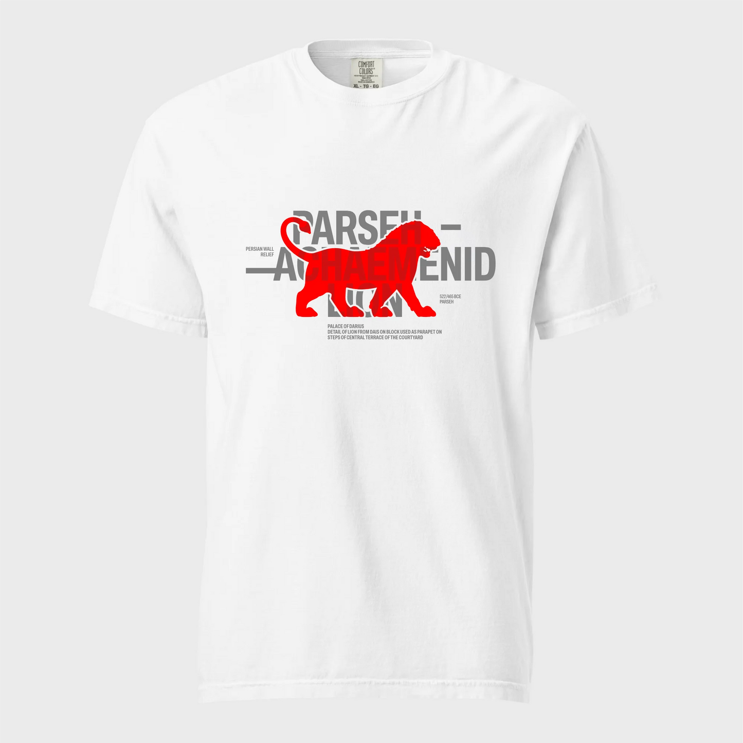 Achaemenid Lion cotton graphic T-shirt
