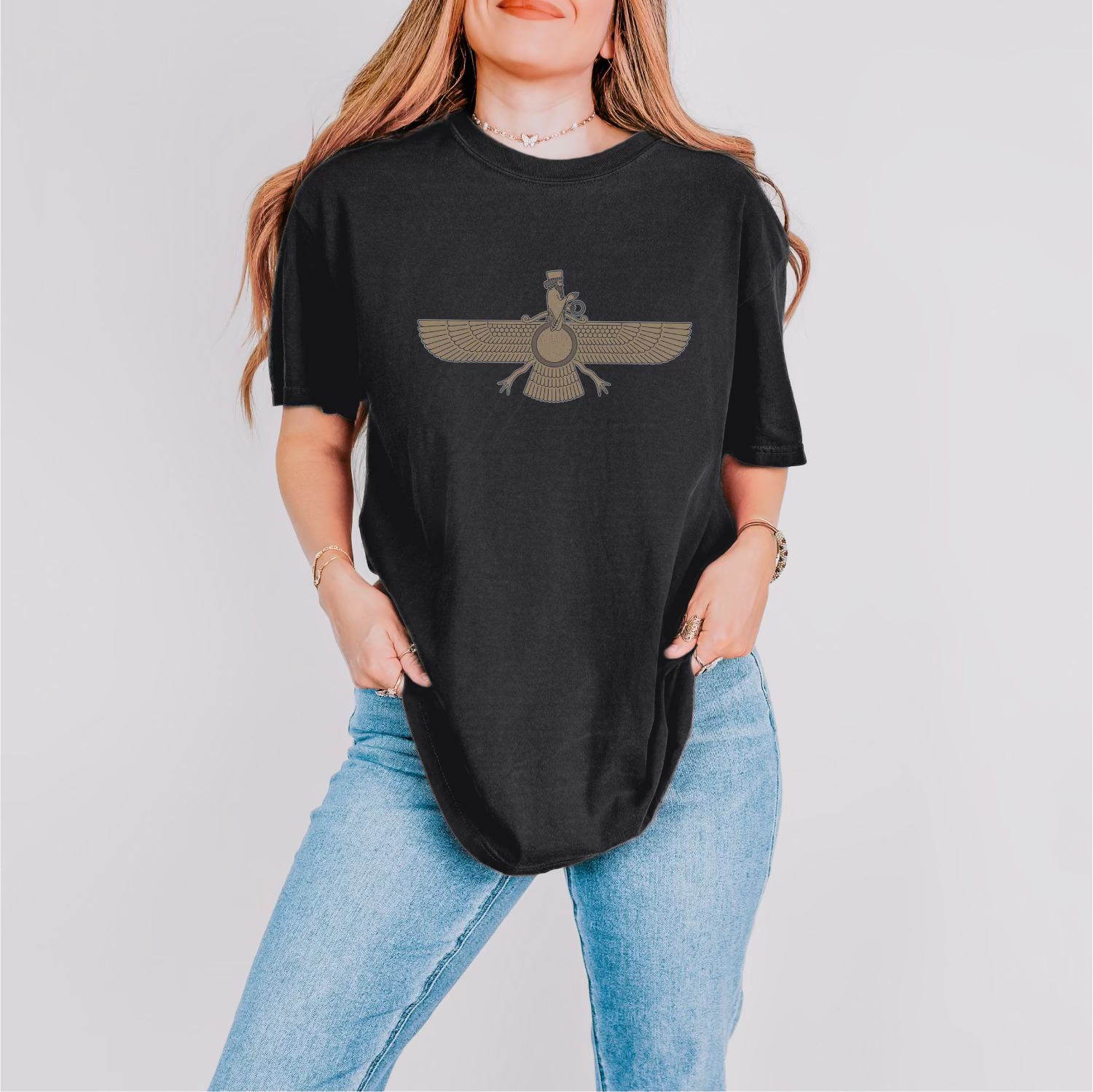 Fravashi Universe cotton graphic T-shirt
