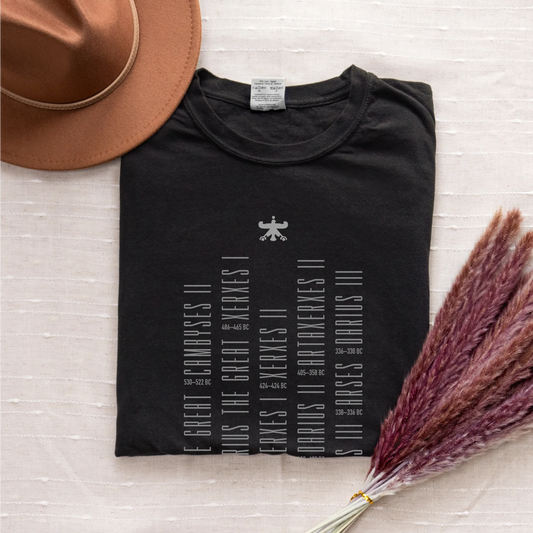 PARSLEX - 559–330 BCE cotton graphic T-shirt