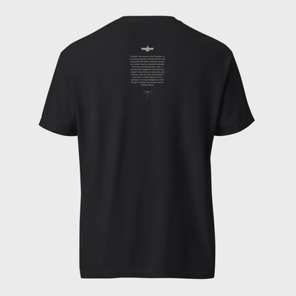 Fravashi in Red Grid cotton graphic T-shirt