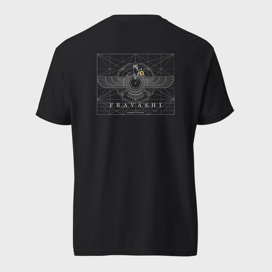PARSLEX - Fravashi Grid cotton graphic T-shirt