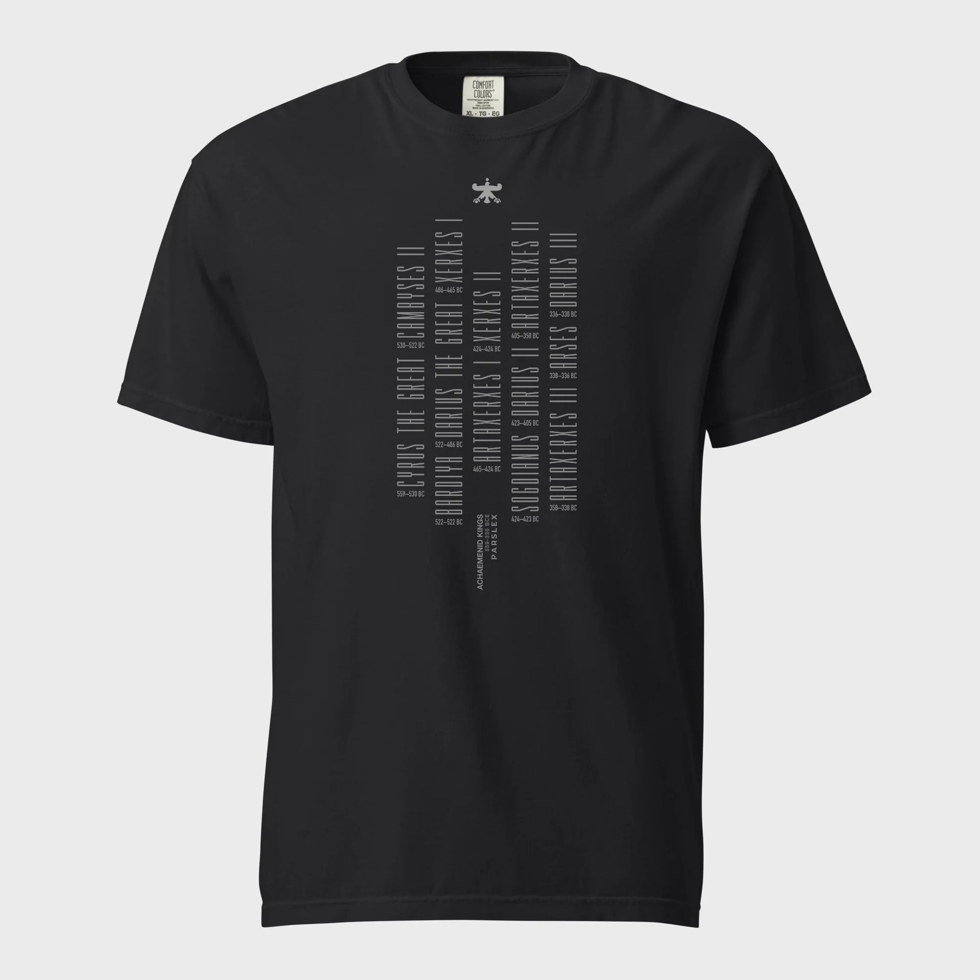 PARSLEX - 559–330 BCE cotton graphic T-shirt