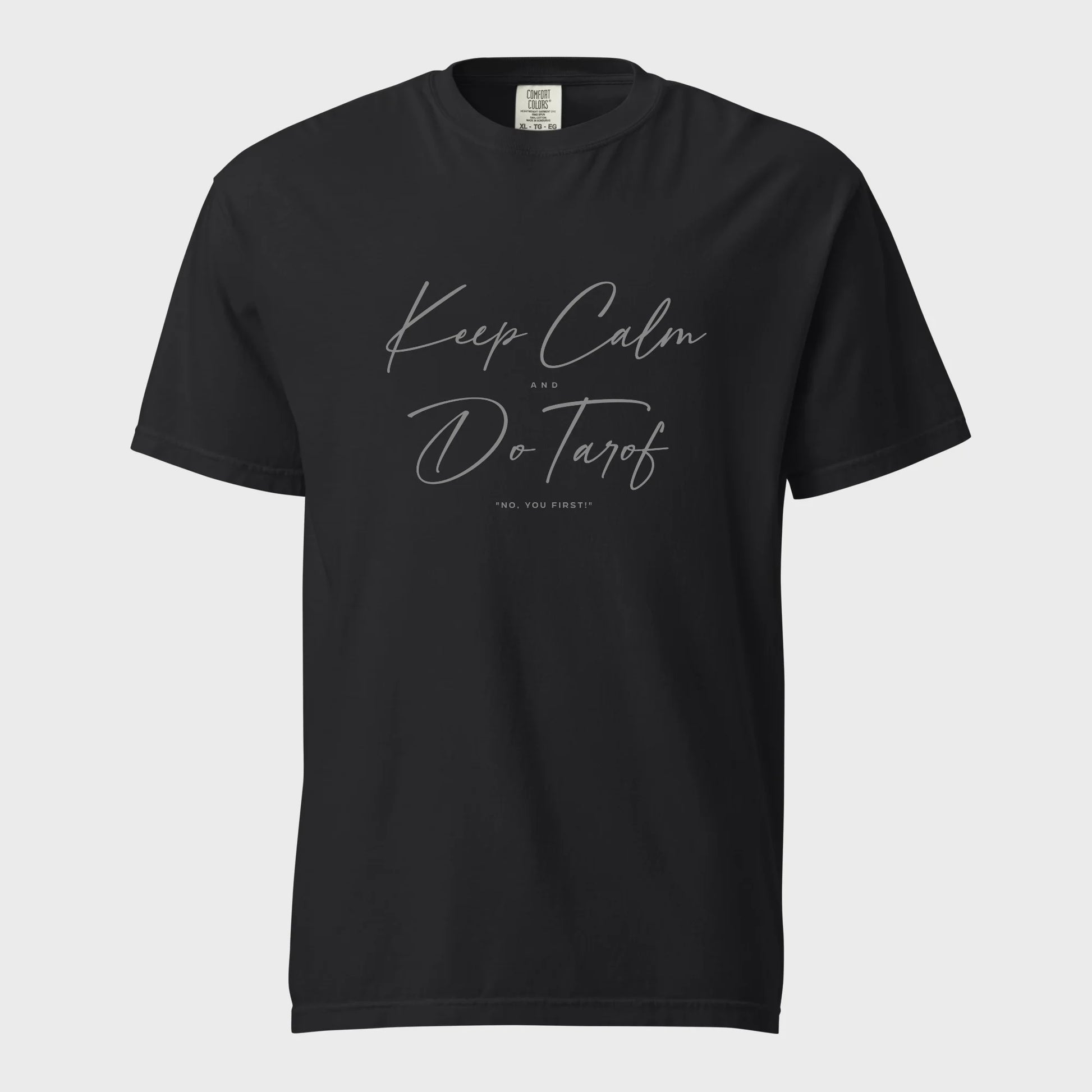 PARSLEX - Keep Calm and Do Tarof cotton graphic T-shirt
