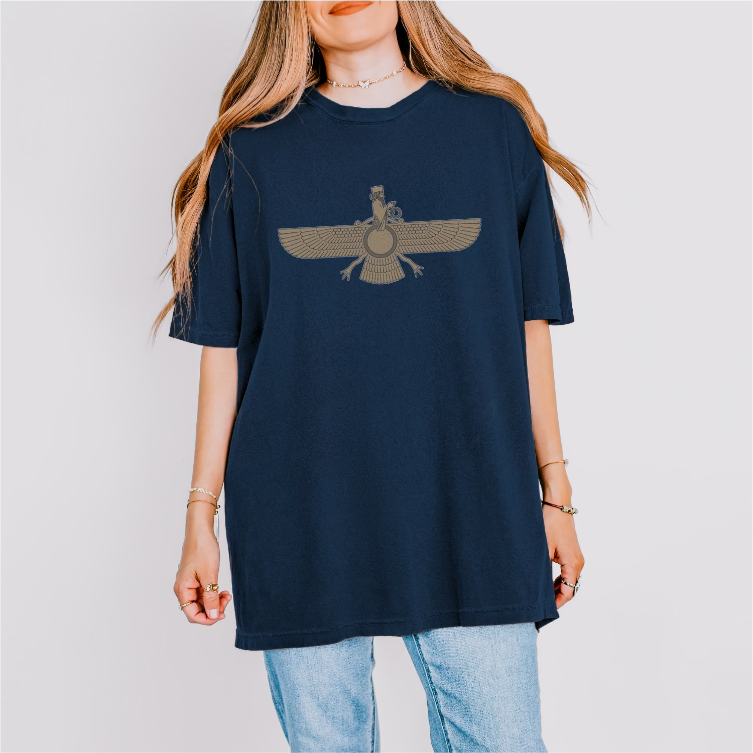 Fravashi Universe cotton graphic T-shirt
