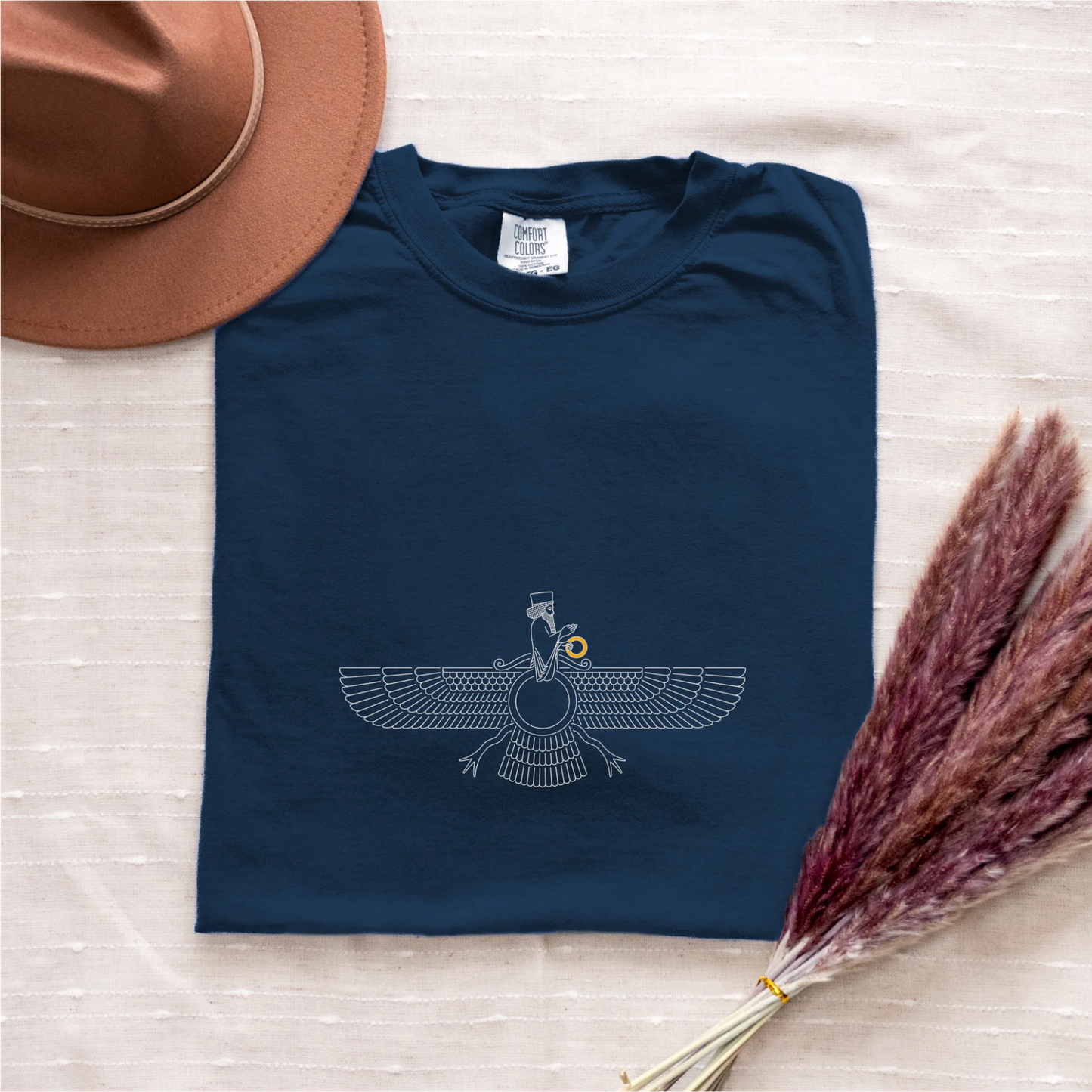 Fravashi Grid cotton graphic T-shirt
