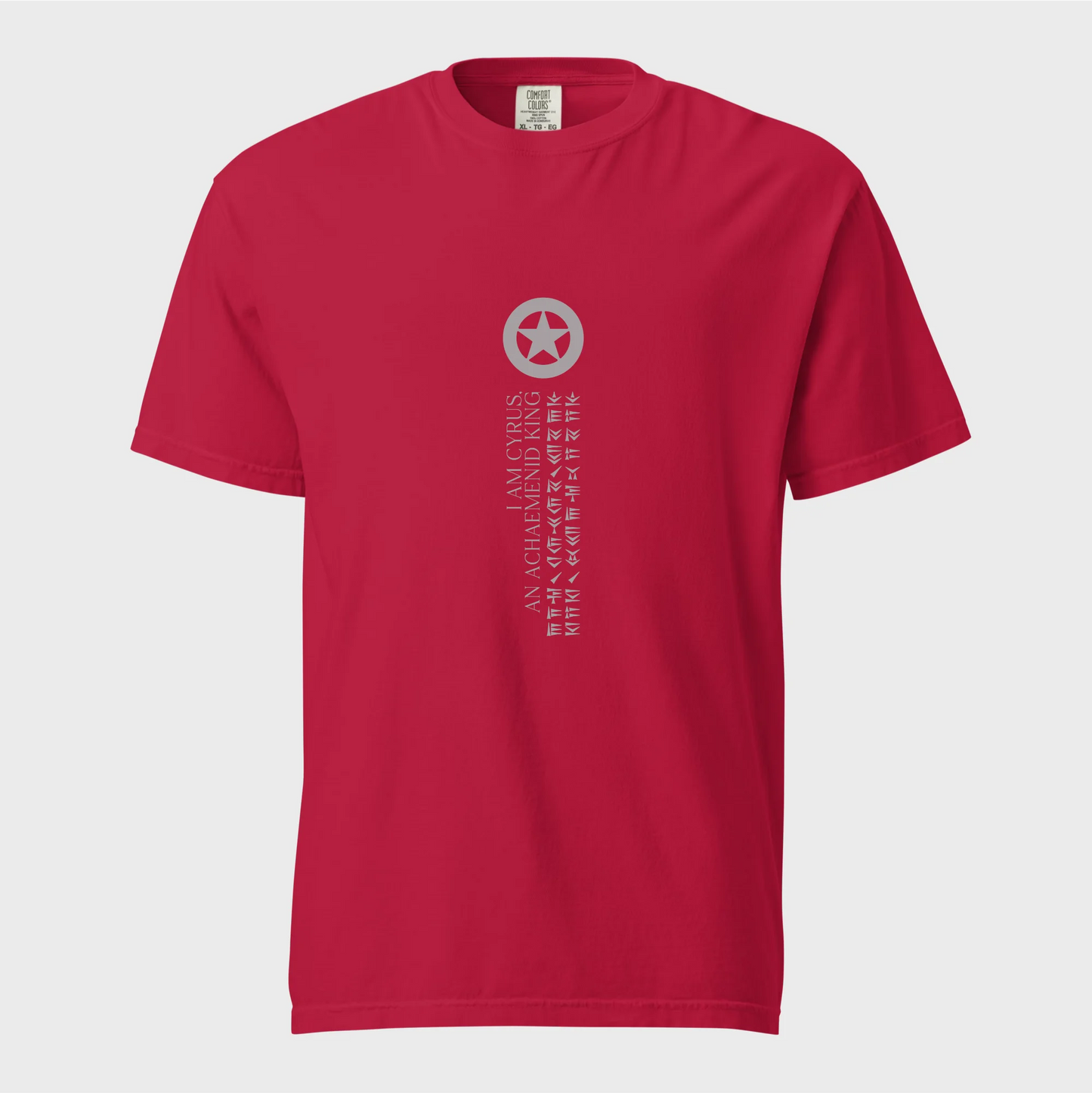 PARSLEX - I Am Cyrus cotton graphic T-shirt - Red