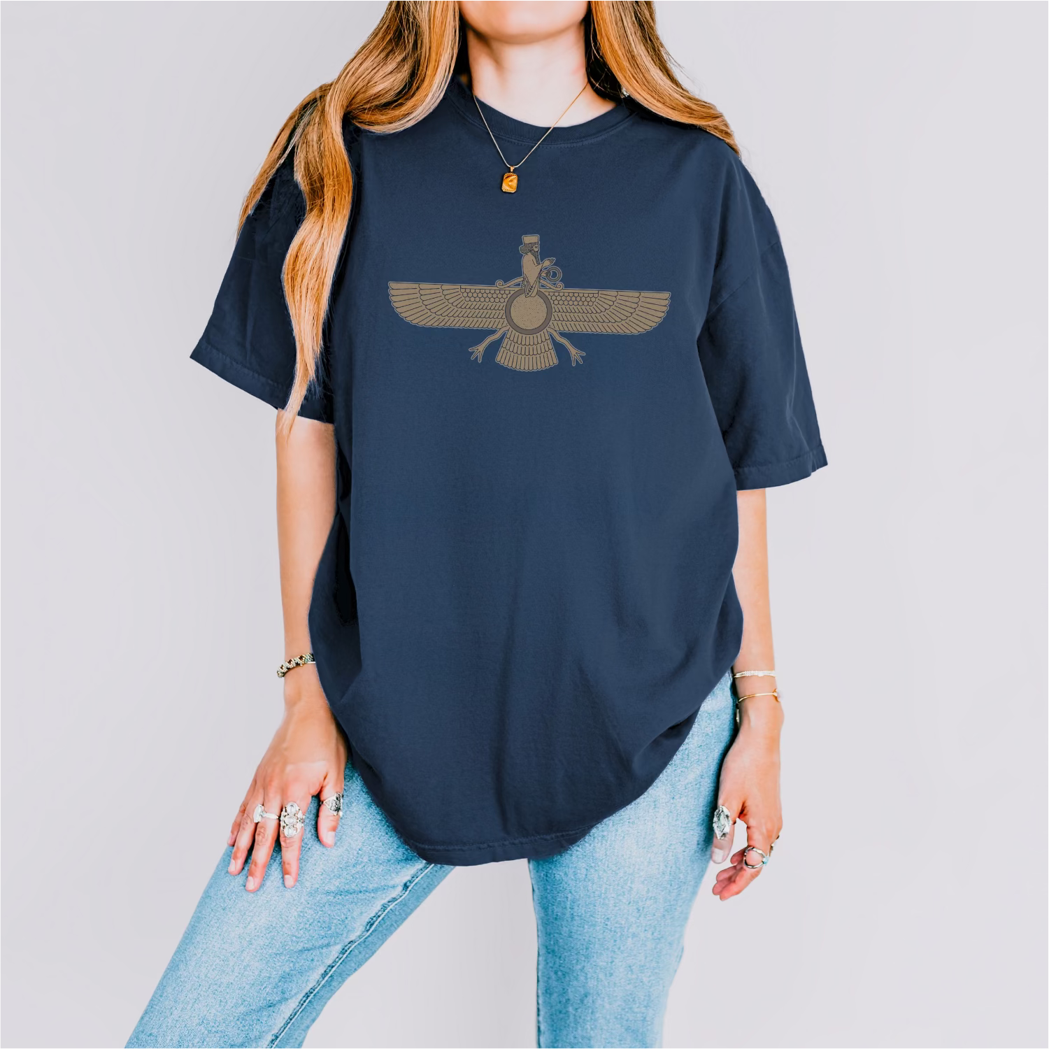 Fravashi Universe cotton graphic T-shirt