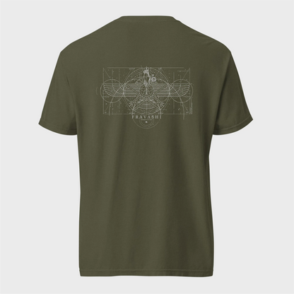 Fravashi Grid cotton graphic T-shirt