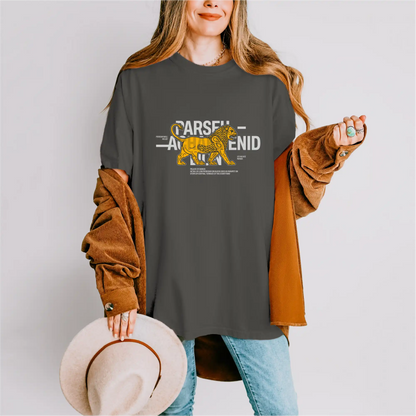 Achaemenid Lion cotton graphic T-shirt