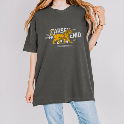 Achaemenid Lion cotton graphic T-shirt