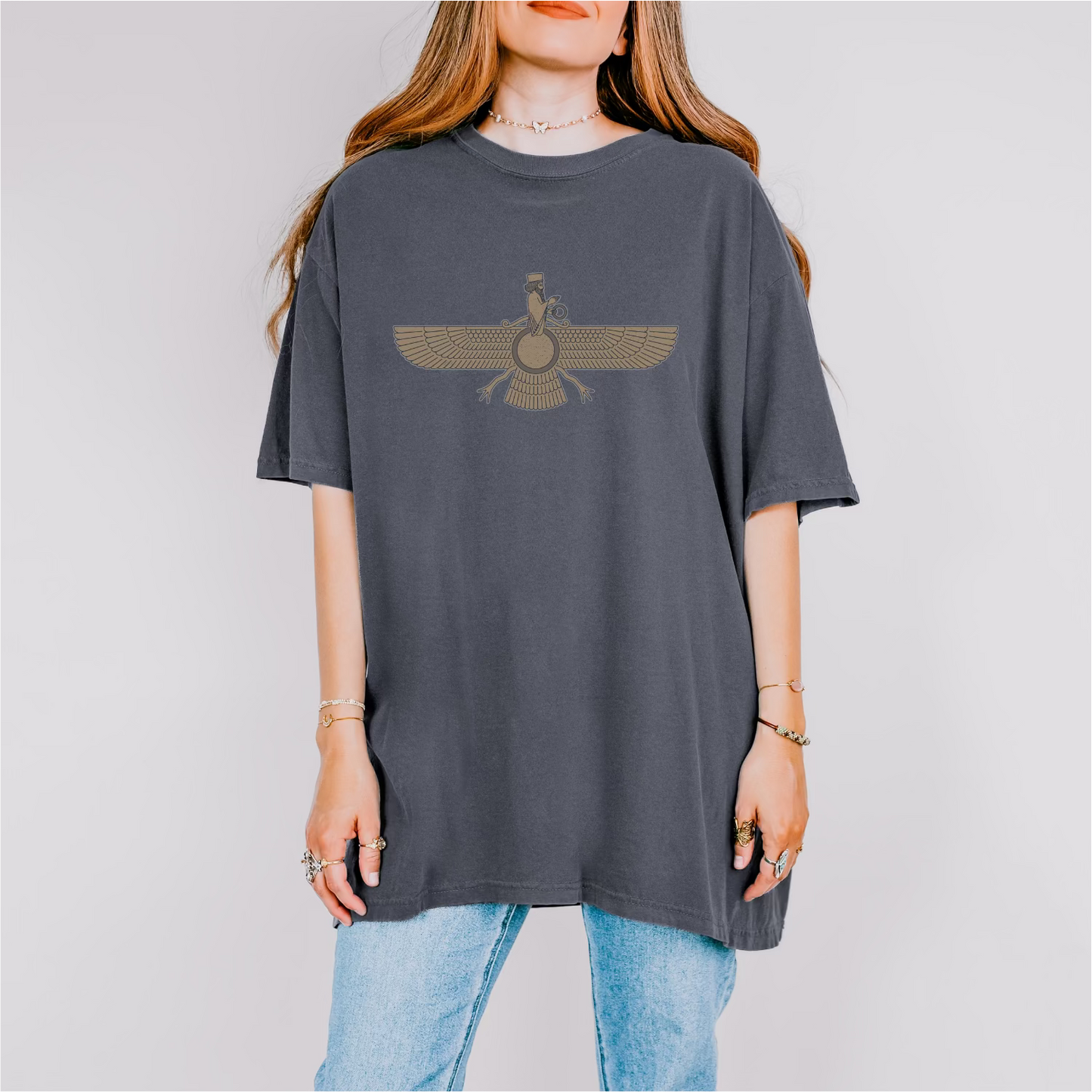 Fravashi Universe cotton graphic T-shirt