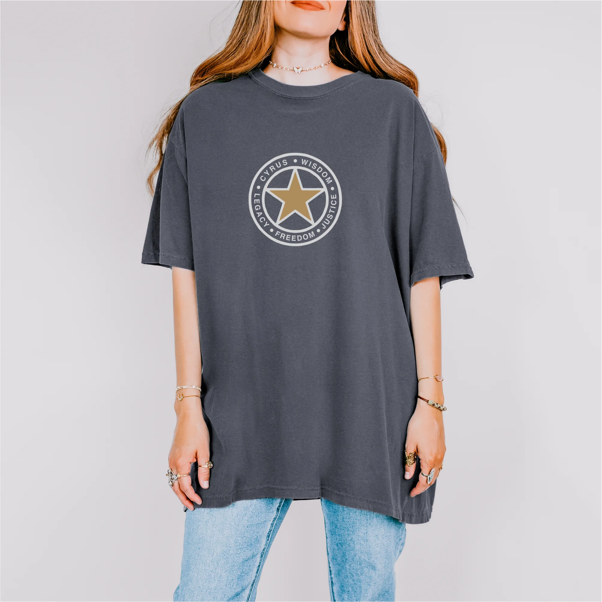 PARSLEX _ Star of Cyrus cotton graphic T-shirt