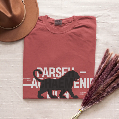 Achaemenid Lion cotton graphic T-shirt