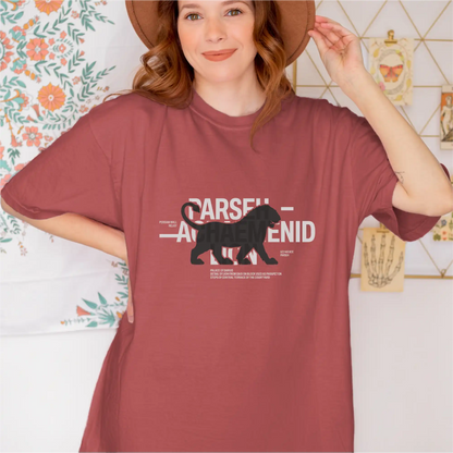 Achaemenid Lion cotton graphic T-shirt