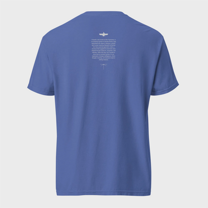 Fravashi in Red Grid cotton graphic T-shirt