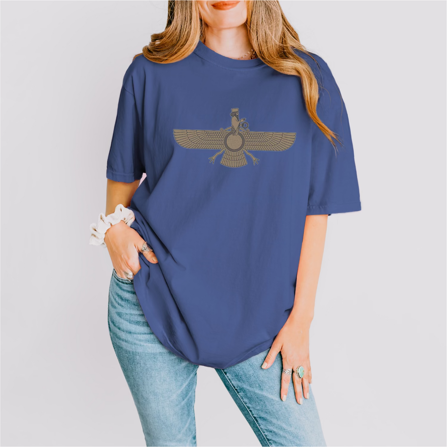 Fravashi Universe cotton graphic T-shirt