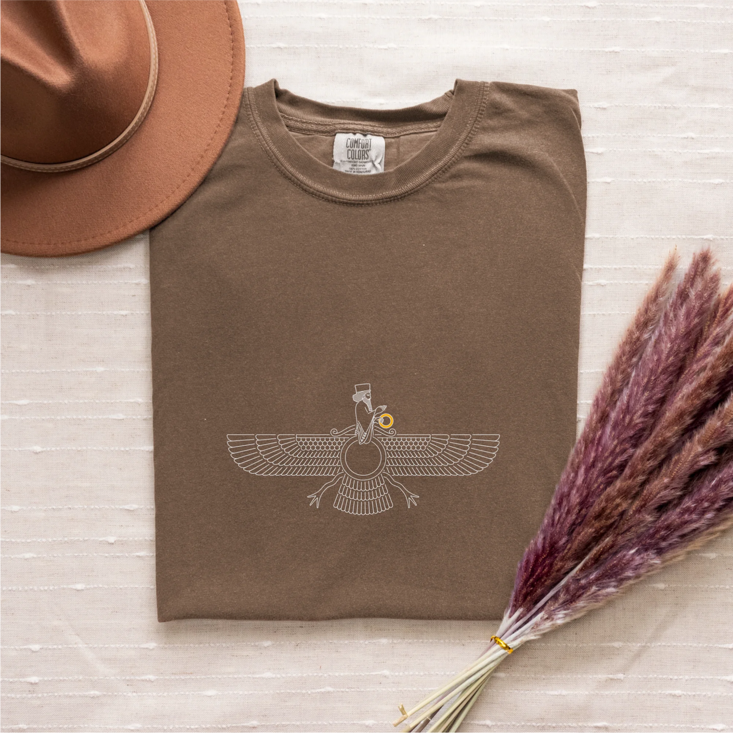 Fravashi Grid cotton graphic T-shirt