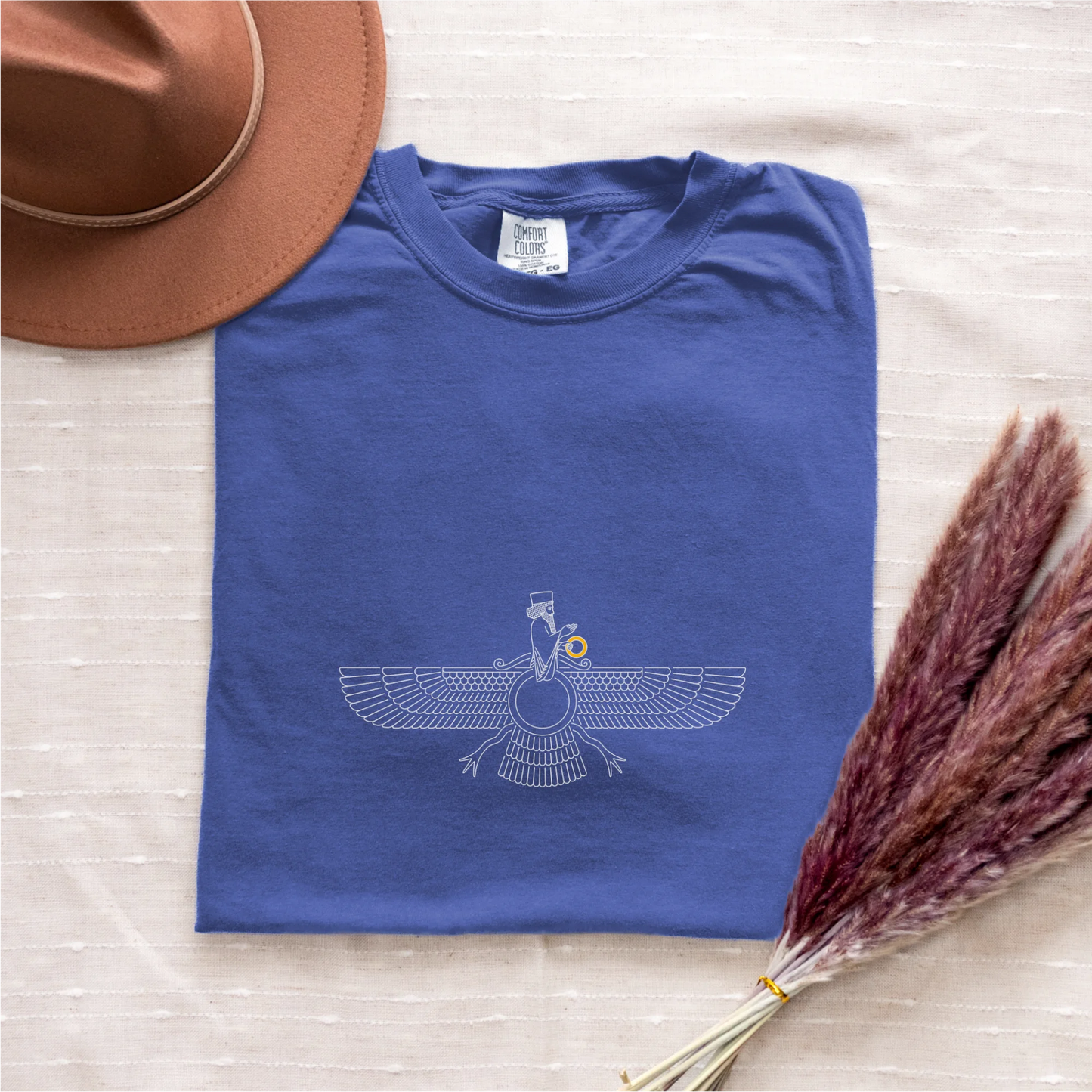 Fravashi Grid cotton graphic T-shirt