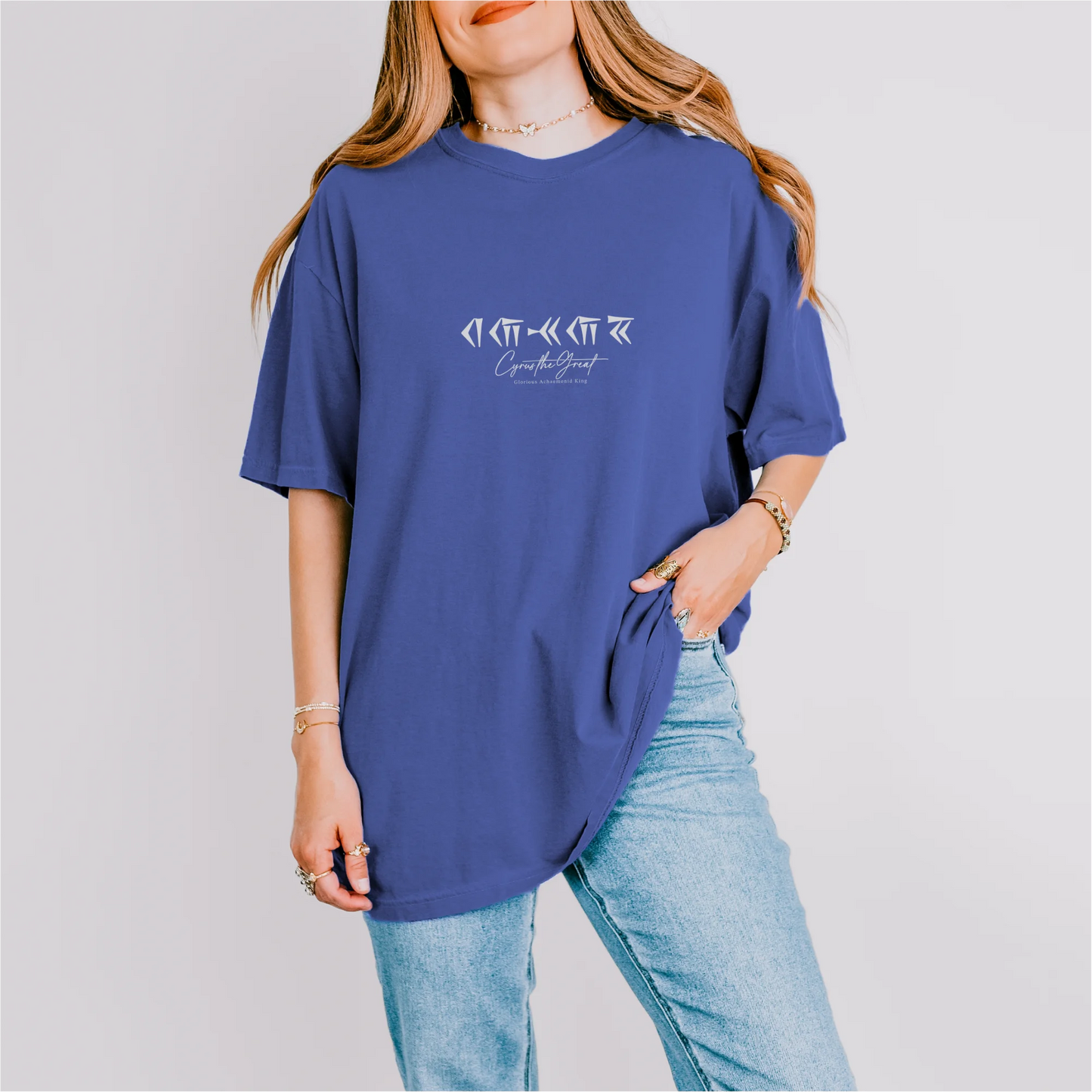PARSLEX _ Glorious Achaemenid King cotton graphic T-shirt