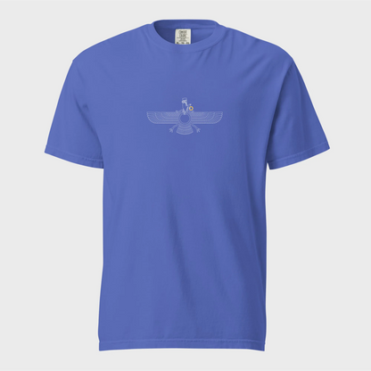 Fravashi Grid cotton graphic T-shirt