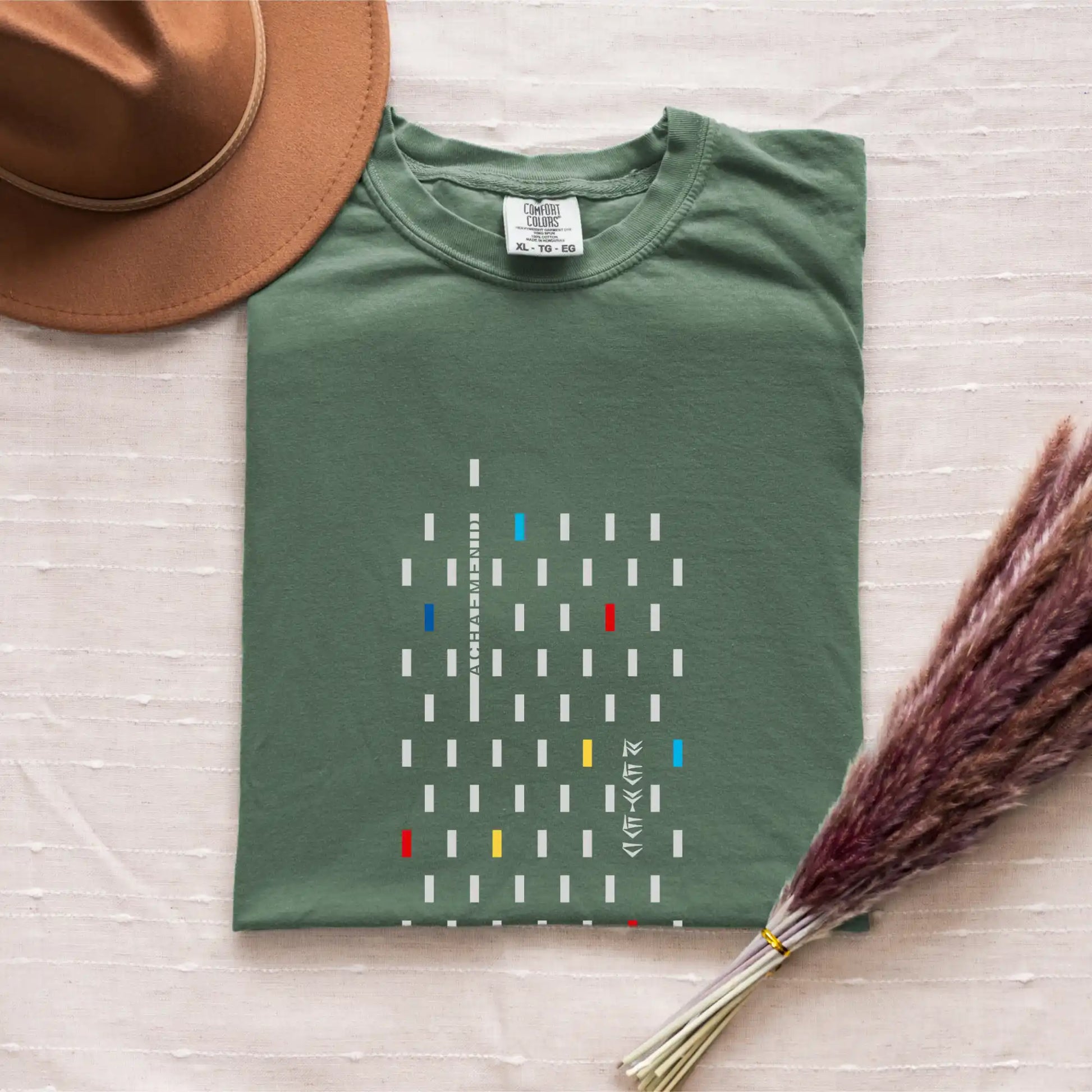 PARSLEX - Achaemenid Flame cotton graphic T-shirt