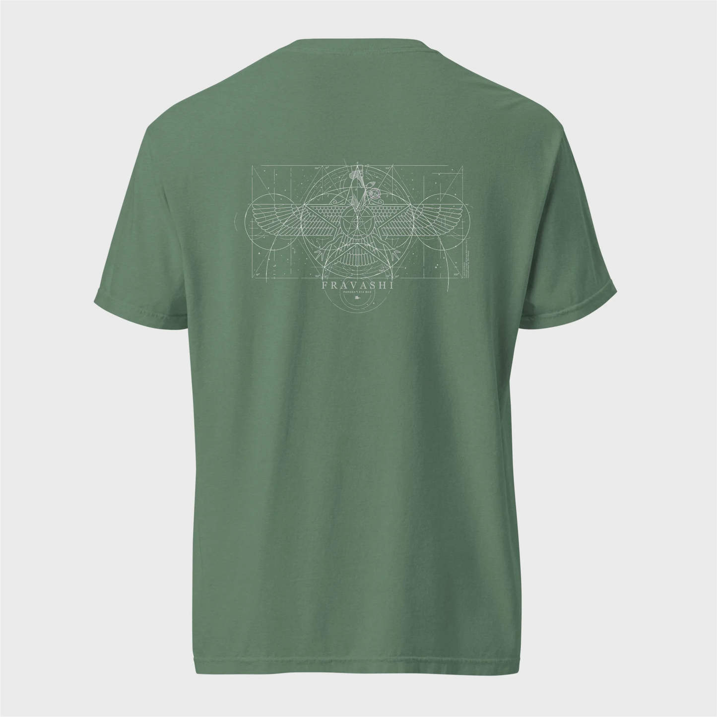 Fravashi Grid cotton graphic T-shirt