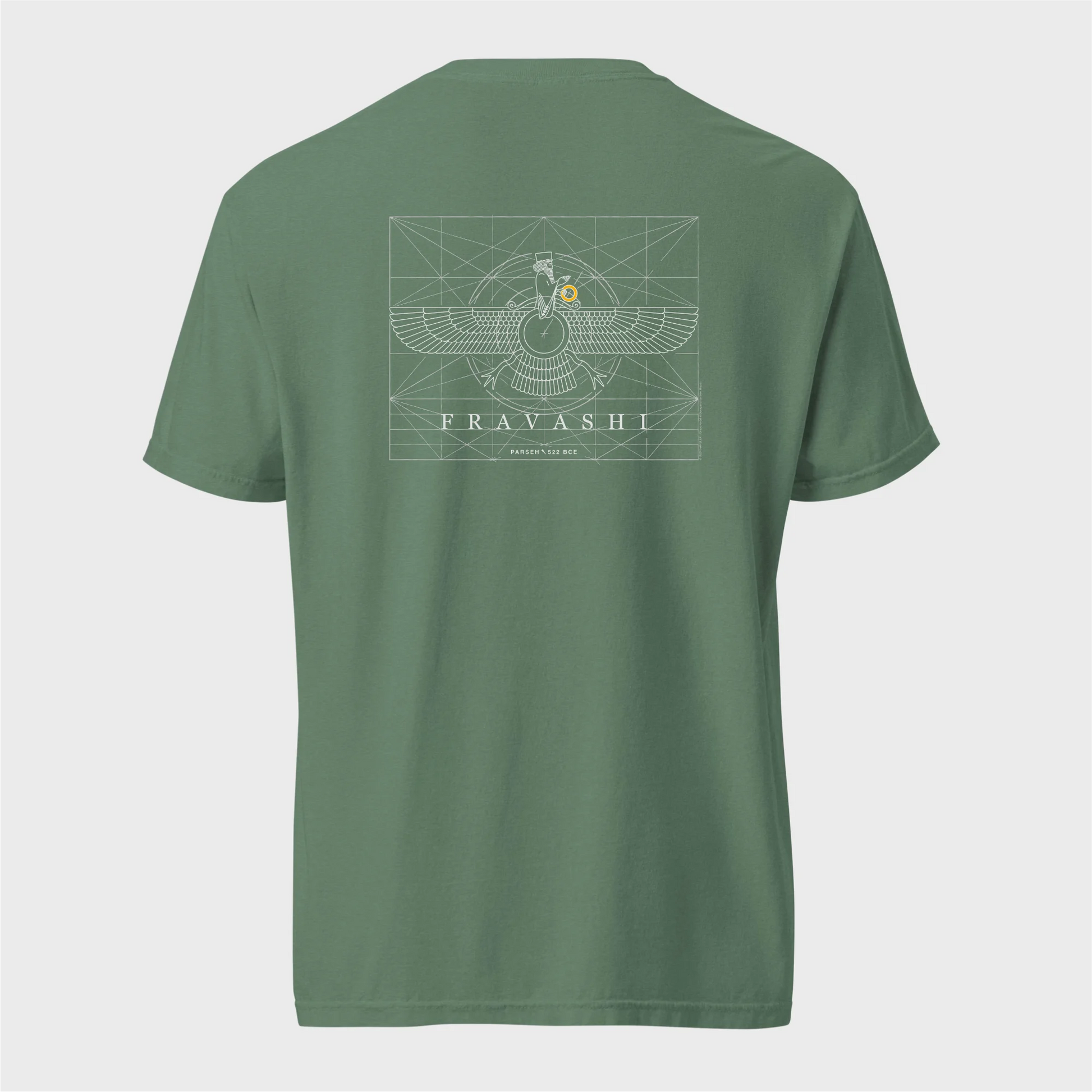 PARSLEX - Fravashi Grid cotton graphic T-shirt